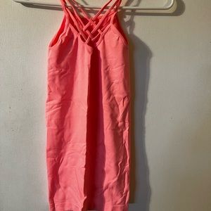 Love Charm! One size! Stretch! Caged triple cross tank.